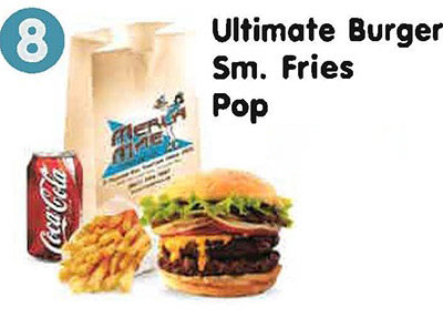 Ultimate Burger, Sm. Fries, Drink
